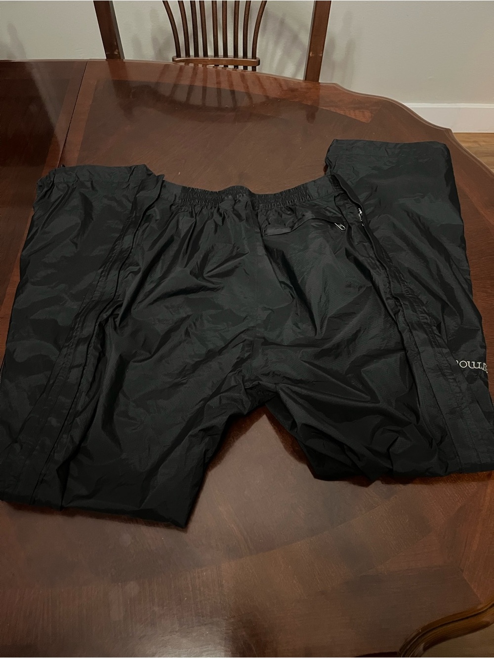 Marmot Men's PreCip Full-Zip Pants Black Outdoors Waterproof Fishing Hiking Sz M - Picture 7 of 16